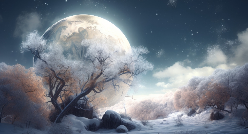 Snežna polna Luna ali Vedska Magha Luna